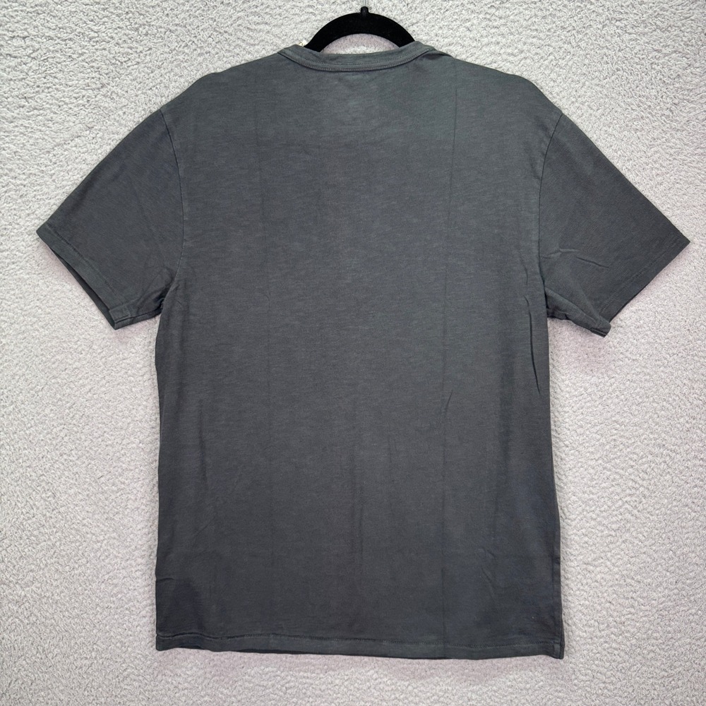 J Crew Tshirt Mens M Charcoal Gray Garment Dyed Slub Cotton Pocket Tee Preppy - Picture 2 of 11